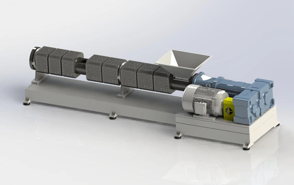 سفارش اکسترودر بازیافت پلاستیک دو پیچ برای مشتری آفریقا