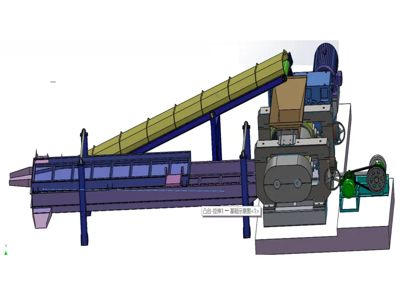metal separator of rubber tyre recycling machine