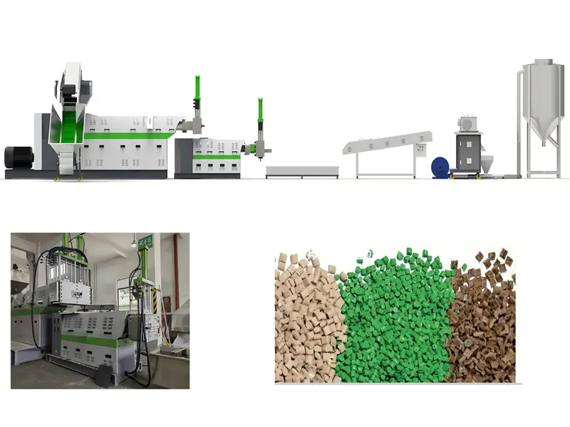 دستگاه پلت سازی پلاستیک برای بازیافت فیلم